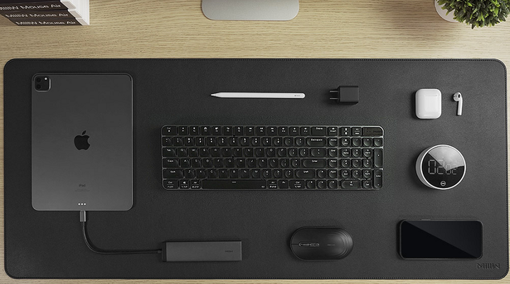 Коврик Xiaomi MIIIW Oversized Leather Cork Mouse Pad MWMLV01 90*40 см черный - изображение 8