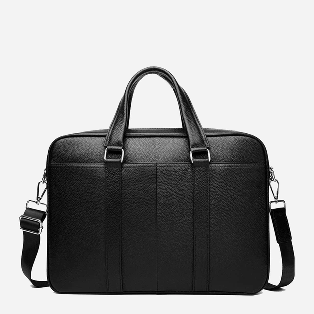 Сумка-портфель мужская кожаная Tiding Bag A25-9904A Черная - Фото 4 Сумка-портфель мужская кожаная Tiding Bag A25-9904A Черная - изображение 4
