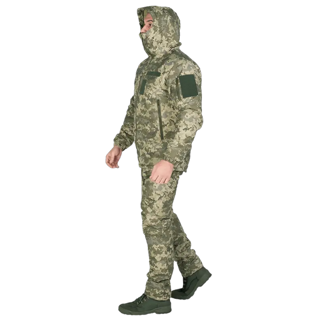 Зимний мужской костюм Cyclone NordStorm MM14 6619 куртка и штаны Пиксель S Kali AI409 куртка с капюшоном утепленные штаны липучки для патчей и шевронов - изображение 2