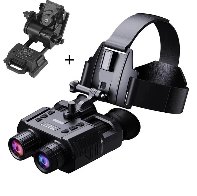 Бинокулярный прибор ночного видения Dsoon NV8000 до 400м в темноте + крепление Wilcox L4G24 металлическое (Kali) - изображение 1