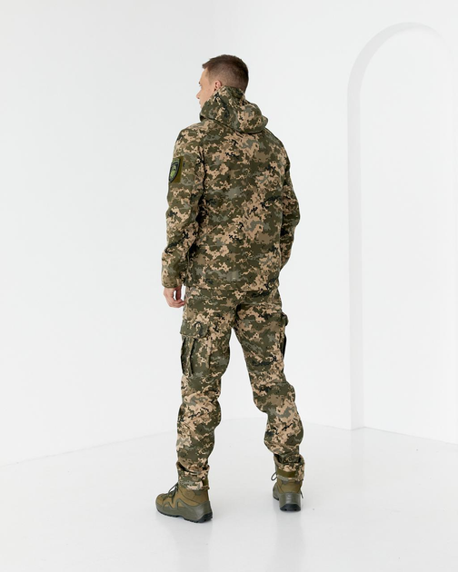 Костюм демисезонный Пиксель куртка и брюки, утепленный комплект из водоотталкивающей ткани 46 - изображение 2