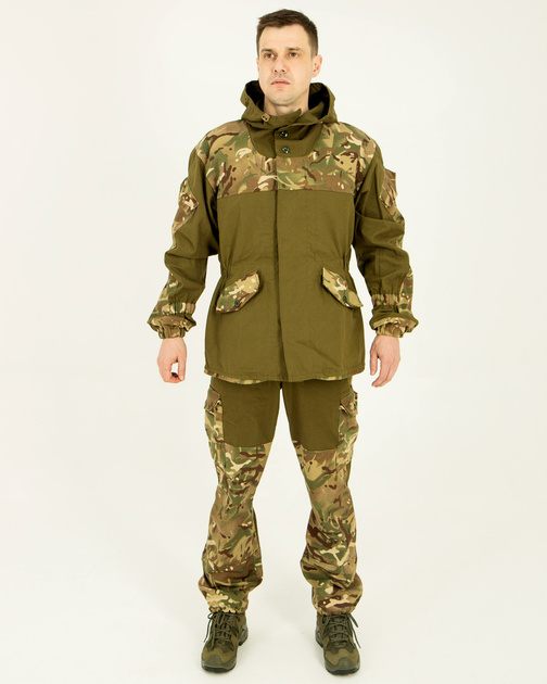 Костюм Гірка камуфляжна олива мультикам, штани з підтяжками 52 - зображення 1