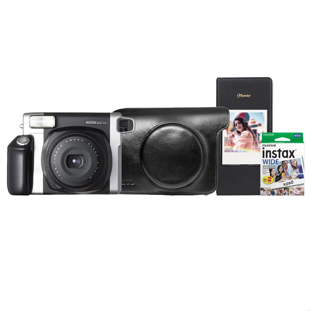 Камера моментальной печати Fujifilm Instax Wide 300 + Чехол + Фотоальбом 64 + Фотопленка 20 шт Black - Фото 1 Камера моментальной печати Fujifilm Instax Wide 300 + Чехол + Фотоальбом 64 + Фотопленка 20 шт Black - изображение 1
