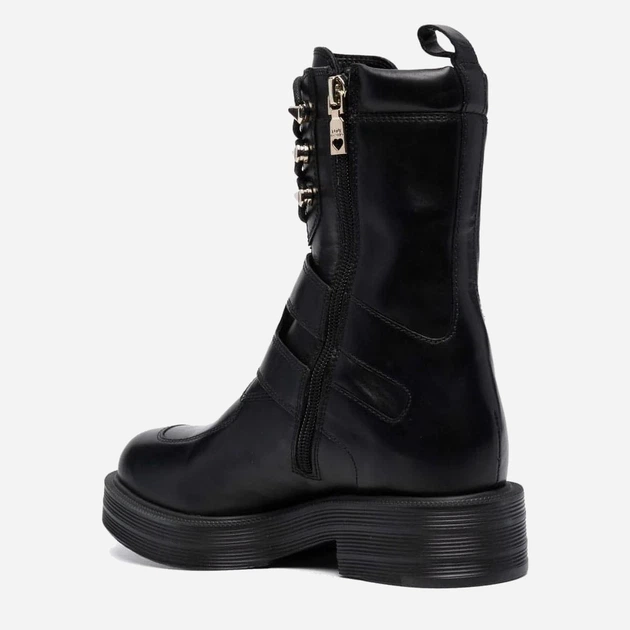 Trzewiki damskie wysokie Love Moschino LMJA24344G1FIA0-000 37 Czarne (8058051582787) - obraz 3