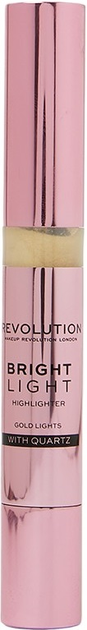 Rozświetlacze Makeup Revolution Bright Light Highlighter Gold Lights 3 ml (5057566555821) - obraz 1