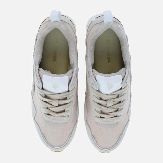 Sneakersy damskie U.S. Polo Assn USPLAYLA001W-BEI 38 Beżowe (8055197357408) - obraz 3