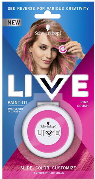 Kreda do włosów Schwarzkopf Live Paint It! zmywalna Pink Crush 33 g (9000101217193) - obraz 1