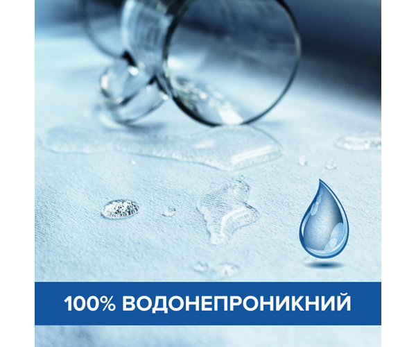 Наматрацник вологонепроникний махровий AquaStop білий 160х190 см з закритими бортами - зображення 5