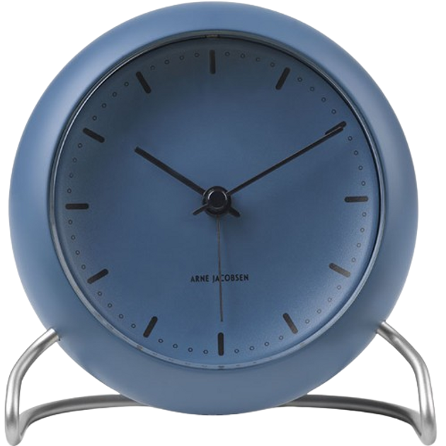Zegar biurkowy Arne Jacobsen City Hall Blue (43691) - obraz 1