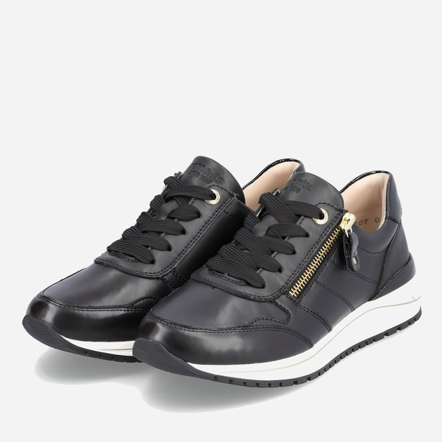 Sneakersy damskie skórzane Remonte REMR3707-01 37 Czarne (4060596630421) - obraz 2