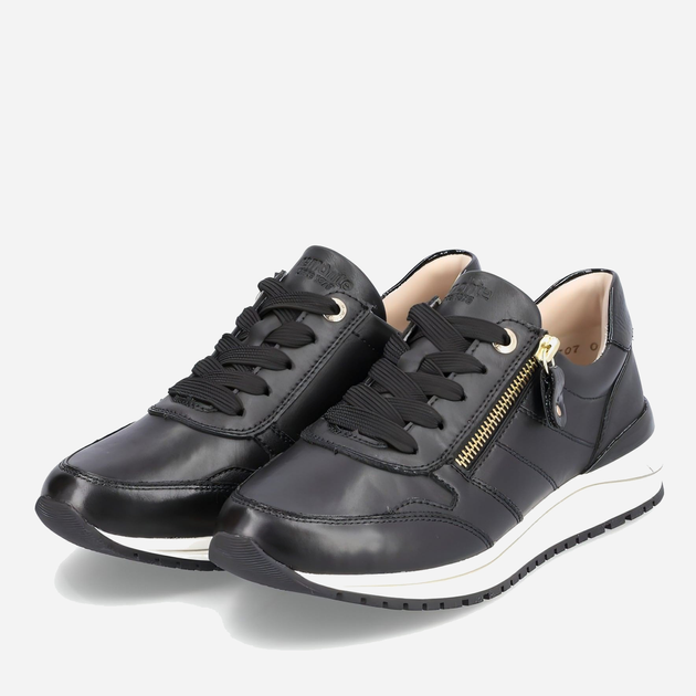 Sneakersy damskie skórzane Remonte REMR3707-01 40 Czarne (4060596630452) - obraz 2