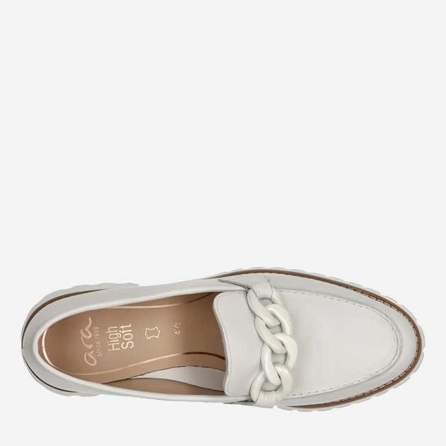 Loafersy damskie skórzane ARA ARA1231209-09 41 Białe (4049299243855) - obraz 5