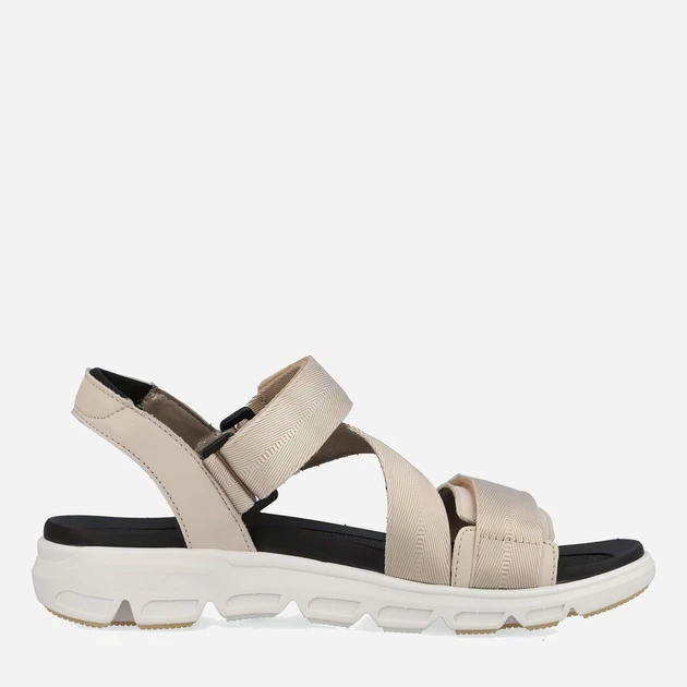 Sandały damskie na platformie RIEKER REVV8406-60 41 Beżowe (4060596764638) - obraz 3