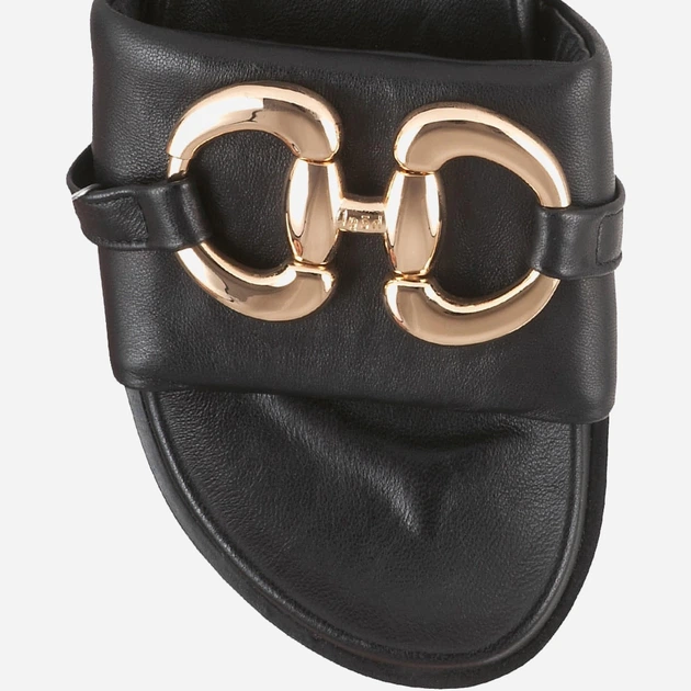 Klapki damskie skórzane Hogl HOG5100820-0100 38 Czarne (9010212884894) - obraz 3
