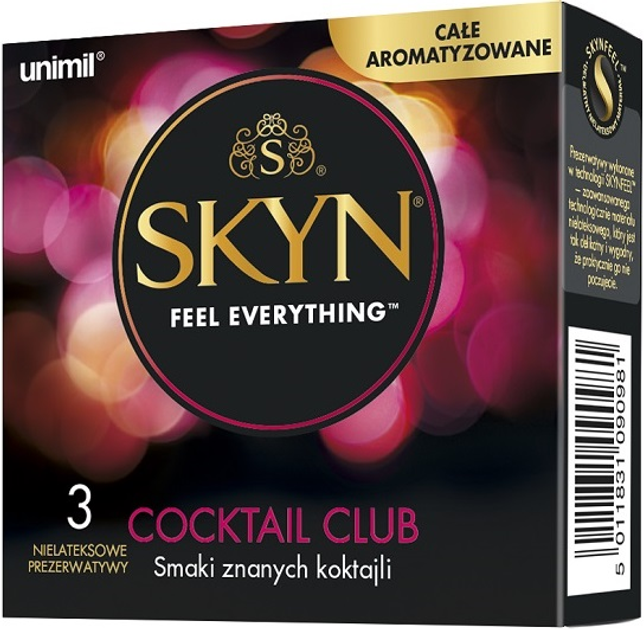 Презервативи Unimil Skyn Cocktail Club Безлатексні 3 шт (5011831090981) - зображення 1