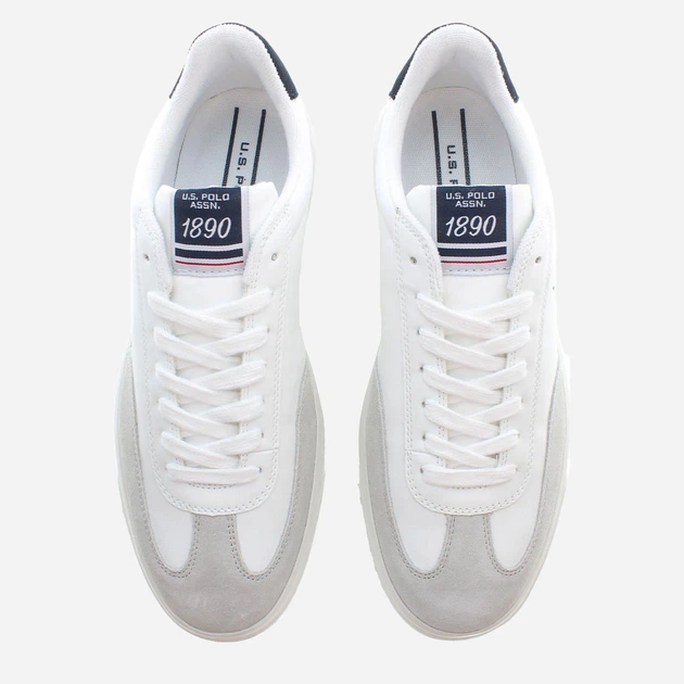 Чоловічі кеди низькі U.S. Polo Assn USPBRYAN002M-WHI 45 Білі (8055197374948) - зображення 3