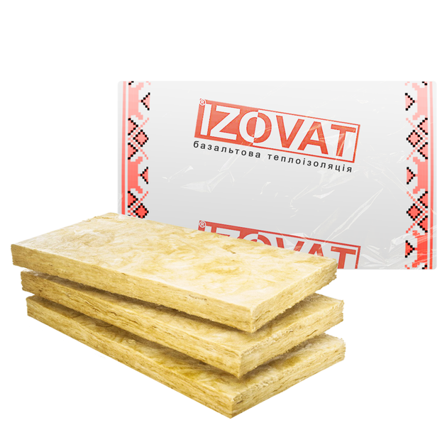 Базальтовая вата IZOVAT 190, плиты минераловатные, 100 мм, Арт ...