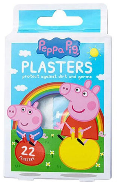 Пластыри для детей Peppa Pig микс 22 шт (5060215551464) - изображение 1