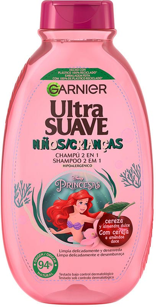 Szampon Garnier Ultra Suave Cherry 2 in 1 250 ml (3600540809483) - obraz 1