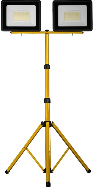 Світлодіодний прожектор на штативі Schmith 2 x 100 Вт 6400 K жовтий (5902004742304) - зображення 1