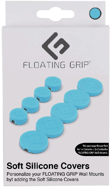 Кришки для настінного монтажу Floating Grip Wall Mount Covers Turquoise (5713474048601) - зображення 1