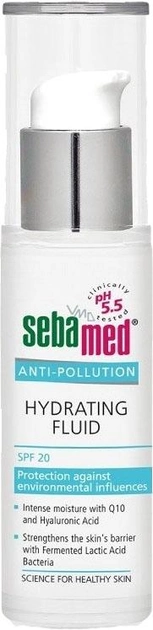 Гель для обличчя Sebamed Anti-Pollution hydrating fluid SPF 20 зволожуючий 30 мл (4103040028648) - зображення 1