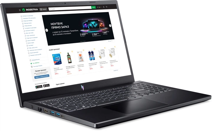 Ноутбук Acer Nitro V 15 ANV15-51-562H (NH.QNCEU.00E) Obsidian