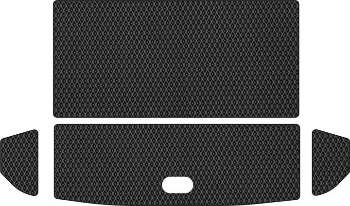 Акція на EVA килимок EVAtech в багажник авто для Hyundai Tucson (Squib VL+VR) 2015-2021 3 покоління SUV EU 4 шт Black від Rozetka