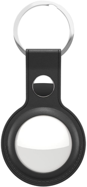 Шкіряний брелок KeyBudz Leather Keyring для Apple AirTag (2 Pack) Black (AT2_S1_BLK) - зображення 2
