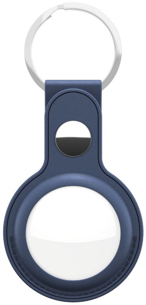 Skórzany brelok KeyBudz Leather Keyring do Apple AirTag (2 Pack) Cobalt Blue (AT2_S1_CBB) - obraz 1