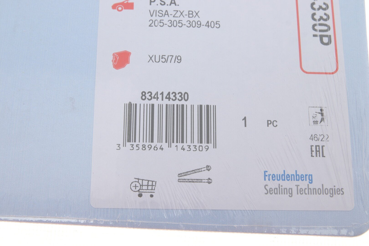 Прокладка ГБЦ CORTECO 414330P Peugeot 306, 806, Partner, 406