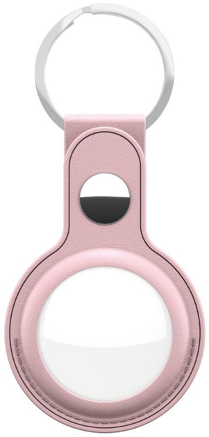 Шкіряний брелок KeyBudz Leather Keyring для Apple AirTag (2 Pack) Pink (AT2_S1_BLP) - зображення 1