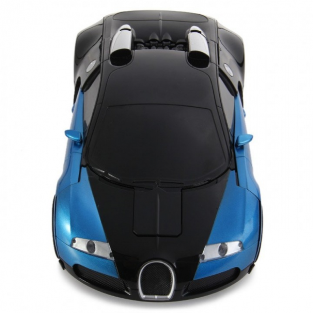 Машина-трансформер с пультом AUTOBOTS Bugatti Veyron Черно-синяя TRG-6046 - изображение 3