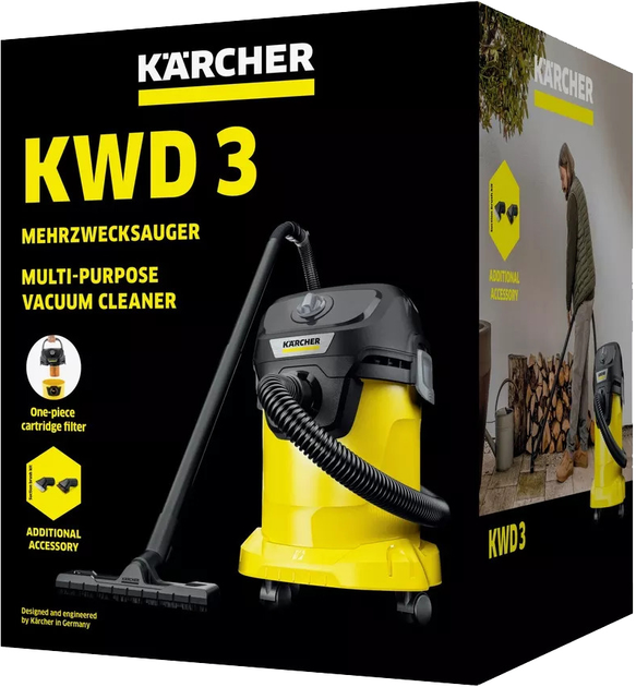 Odkurzacz domowy Karcher KWD 3 V-17/4/20 Suc. Brush Kit (4054278926209) - obraz 7