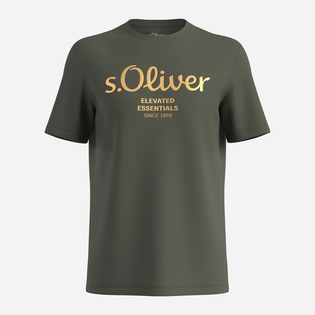 Koszulka męska s.Oliver 10.3.11.12.130.2141458-79D2 3XL Khaki (4099975043163) - obraz 4