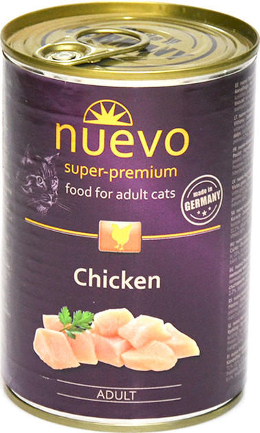 Вологий корм для котів Nuevo Chicken Adult з куркою 400 г (4250231595165) - зображення 1