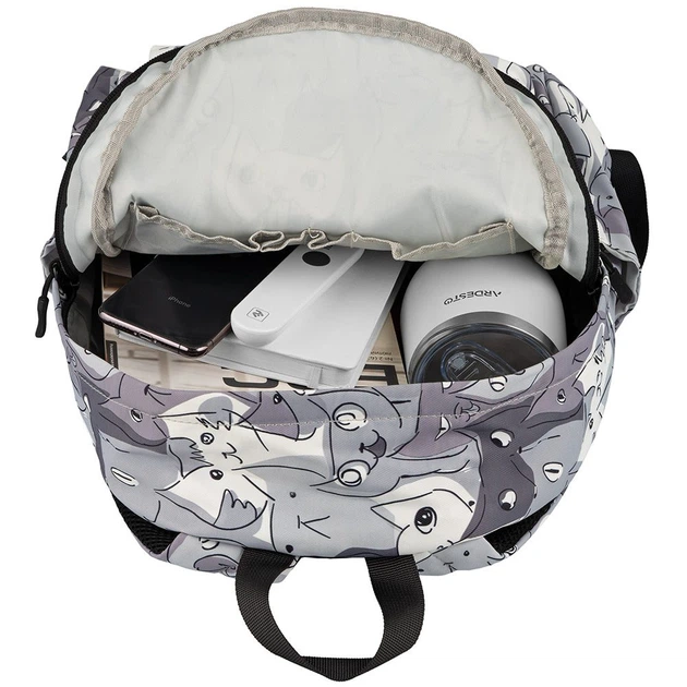 Рюкзак для ноутбука 2E TeensPack Cats 13 Grey - изображение 6