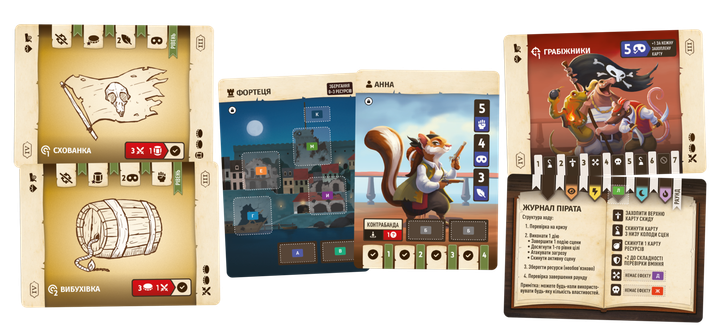 Настольная игра Geekach Хвостатые приключения. Пиратское наследство (Wildtails: A Pirate Legacy) - изображение 4
