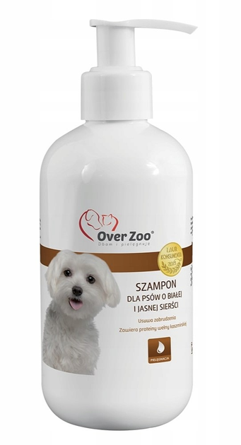 Szampon dla psów o białej sierści Over Zoo 250 ml (5901157040480) - obraz 1