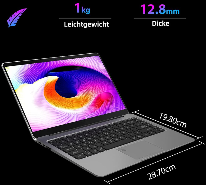 Ноутбук 12.5" Morostron LeadBook T2 Intel Celeron N4120 RAM 8GB SSD 512GB Windows 11 - изображение 5