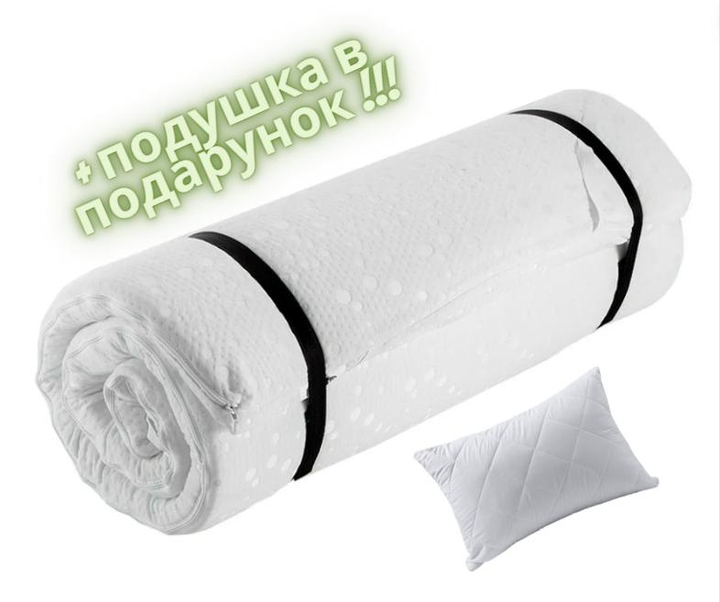 Матрас на диван. Ортопедический топпер 60*200 см + в подарок подушка 50 ...
