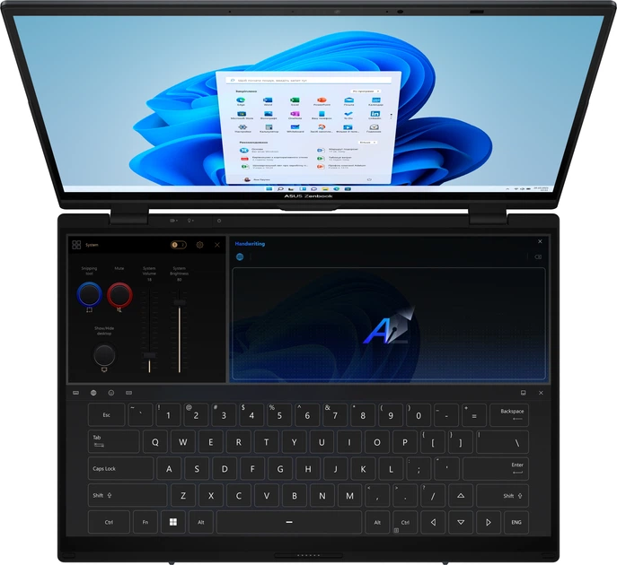 Laptop ASUS Zenbook Duo (2025) UX8406CA-PZ009W (90NB14X1-M00820) Inkwell Gray - obraz 6