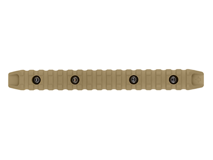 Планка Пикатинни КРУК CRC 9027 Coyote Tan на 17 слотов с креплением M-Lok - изображение 2