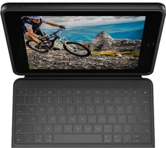 Etui z klawiaturą Logitech Rugged Folio Cover iPad 10.2 Graphite / Black (920-009318) - obraz 3
