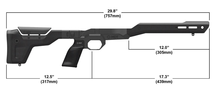 Ложа MDT HNT-26 для Remington 700 SA Black - изображение 2