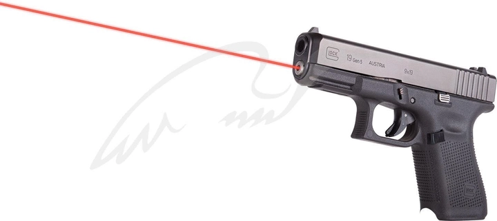 Цілевказівник лазерний LaserMax вбудований для Glock 19 Gen5. Червоний - зображення 1