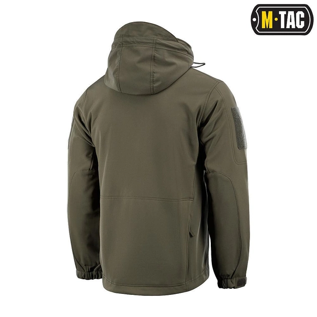 M-tac комплект Shoft Shell куртка з підстібкою, тактичні штани, рукавички, рюкзак олива S - зображення 2