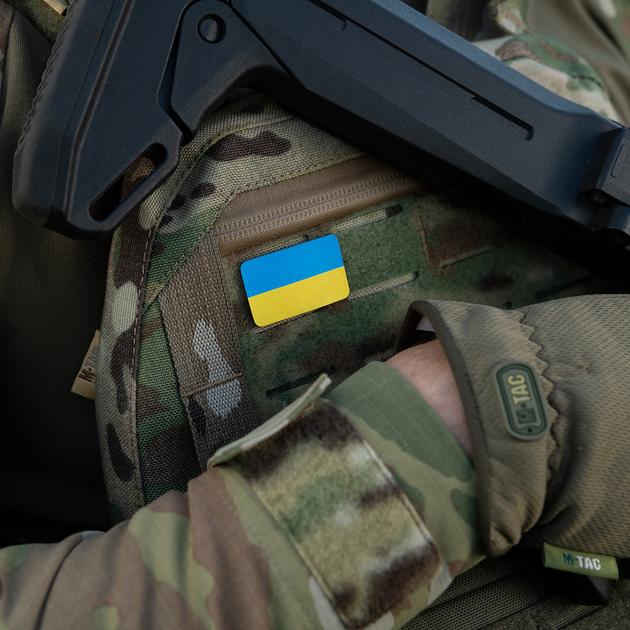 Нашивка флаг Украины M-Tac 38х24 мм Yellow/Blue - изображение 2