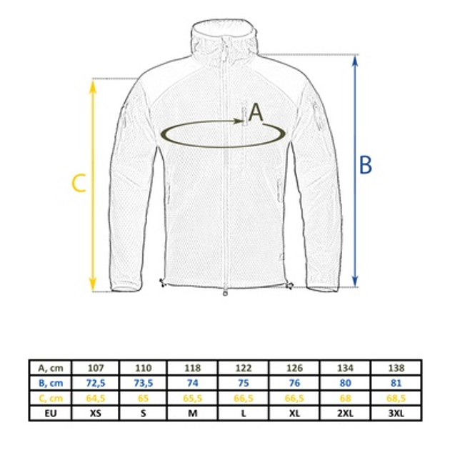 Кофта флісова Helikon-Tex Alpha Hoodie Jacket Grid Fleece Olive XL - зображення 2