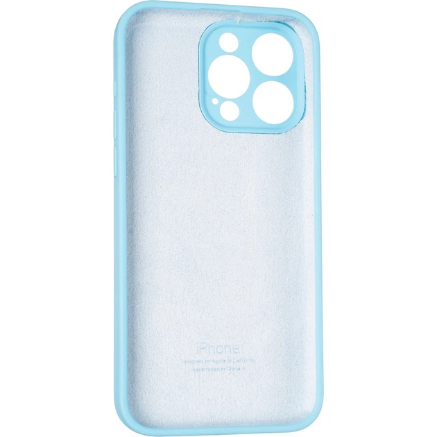Чохол Fiji Silicone Case Full Camera для Apple iPhone 15 Pro Max бампер накладка із захистом камери Light Blue - Фото 3 Чохол Fiji Silicone Case Full Camera для Apple iPhone 15 Pro Max бампер накладка із захистом камери Light Blue - зображення 3